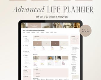Notion Template | Notion Life Planner  | All-in-one Life Hub