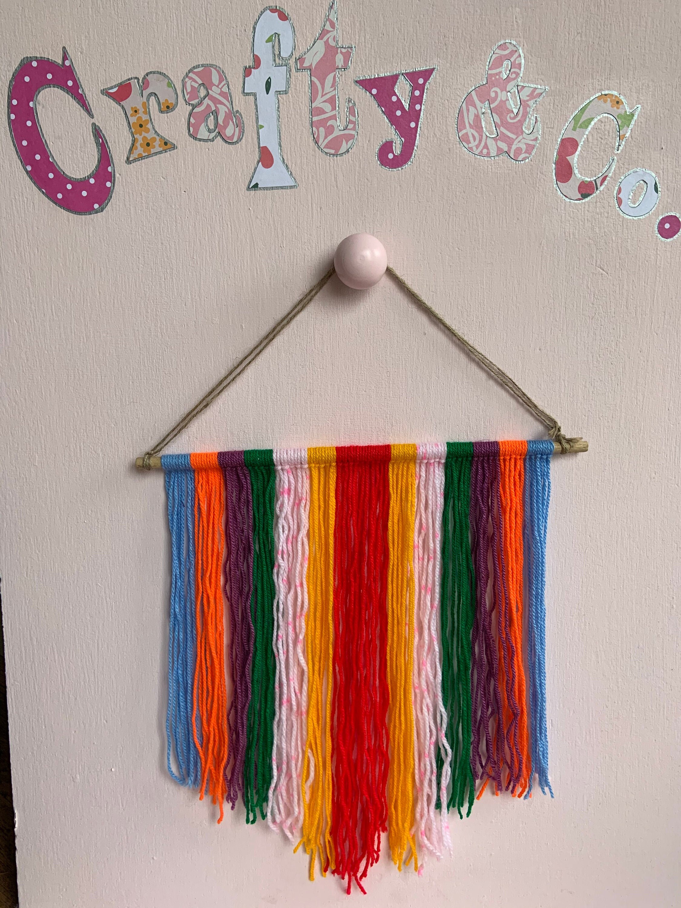 Rainbow wall hanging wall hanging decoration celebration Etsy