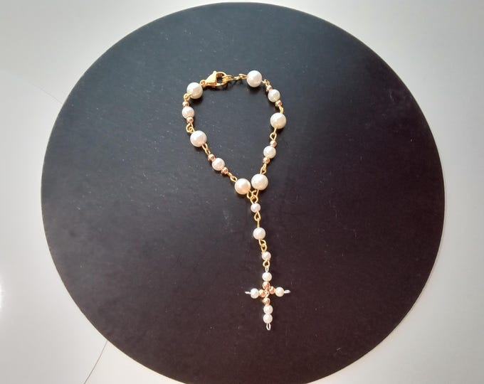 Free Earrings Fashion Jewelry Bracelet Rosary Bracelet cross