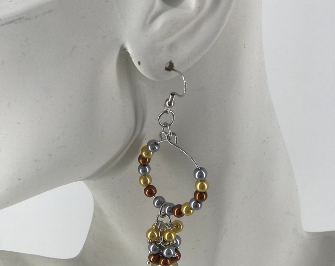 Fashion Jewelry, Hoop Earrings, Earrings, Gold, Silver And Copper Colors, Elegant Earrings, Casual Earrings.