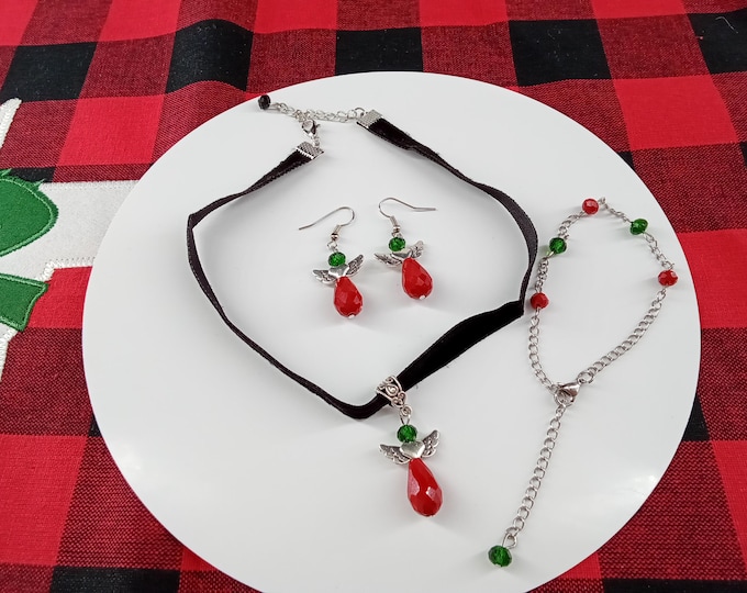Free Choker Cross, Fashion Jewelry, Bracelet, Angel Earrings, Black Choker.
