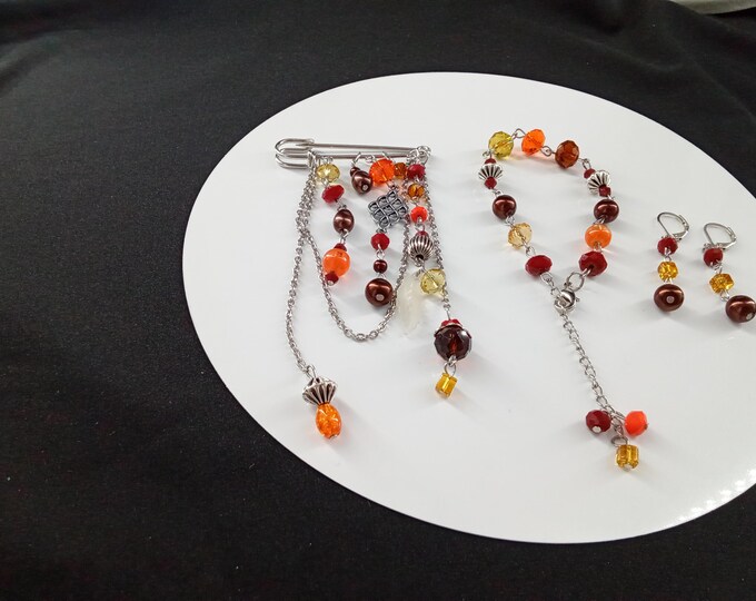 Brooch, Fashion Brooch, Bracelet, Earrings, Fashion Jewerly