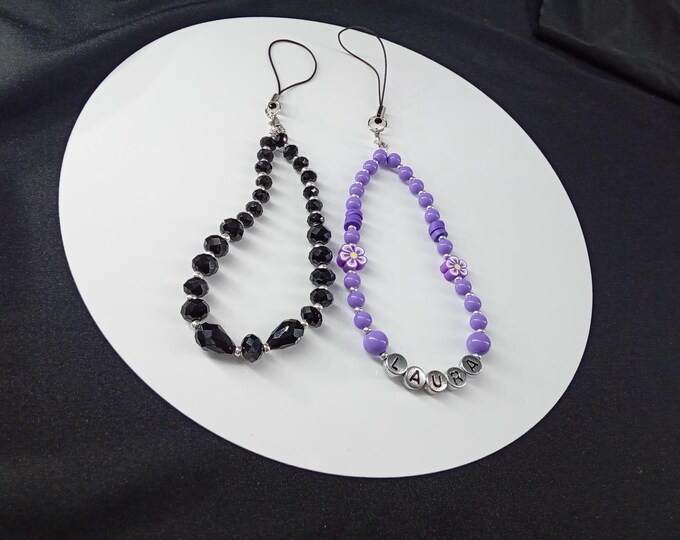Fashion Jewelry, Phone Chain, purple phone Strap