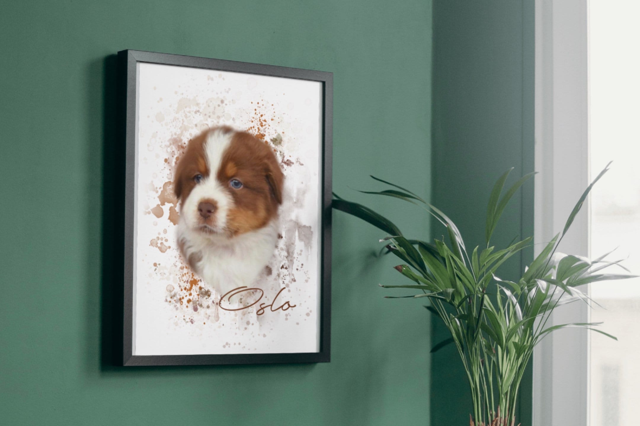 Portrait | Portrait Animal avec Tâches de Peinture