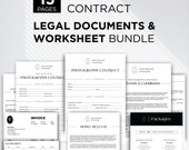 Photography Contract Template, Wedding Photography Contract, Canva Template, Editable Photography Contract Form, Client Agreement,