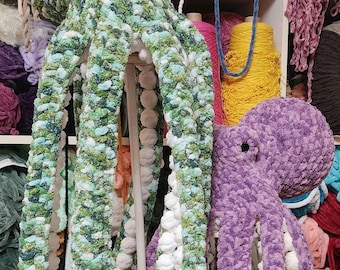 Octopus Plush, Large, Crochet Sea Animals