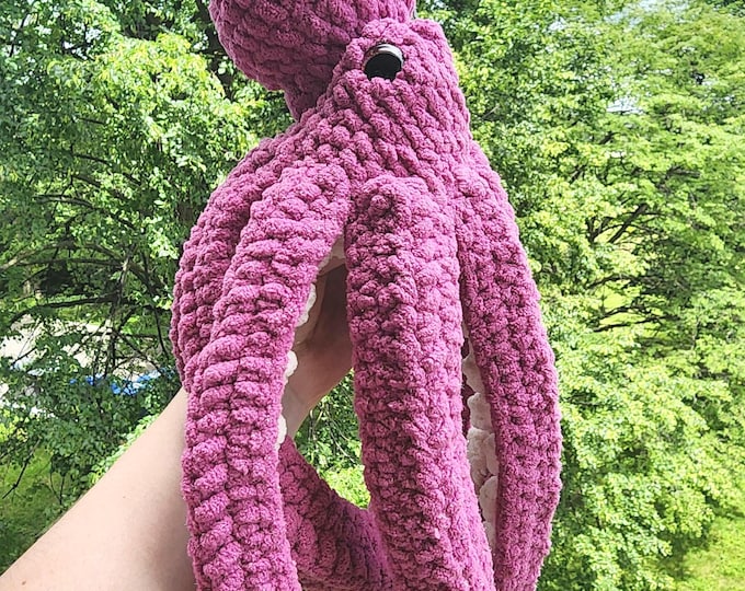 Octopus Plush, Small, Crochet Sea Animals
