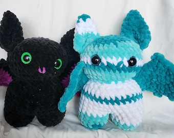 Jumbo Bat, Crocheted plushies, 12" Tall