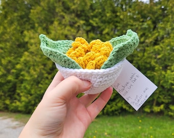 Sunflower Coaster Set, Crochet Flower Coasters