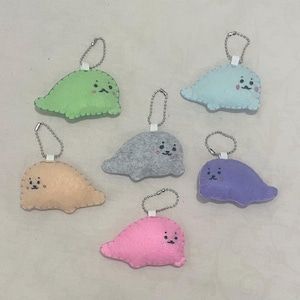 Handmade Seal Felt Keychain
