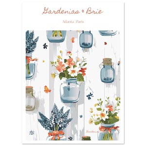 Einmachglas mit Blumen | Fine Art Poster 13 x 18 cm / 5x7″