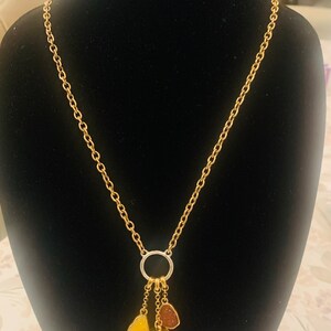 Lucky Brand semi precious bullet necklace