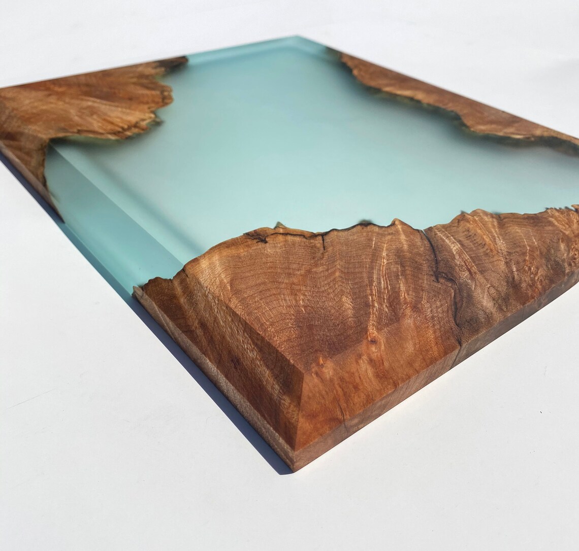 CUSTOM Wood & Epoxy Resin Rolling Tray Epoxy Stash Catch All Etsy