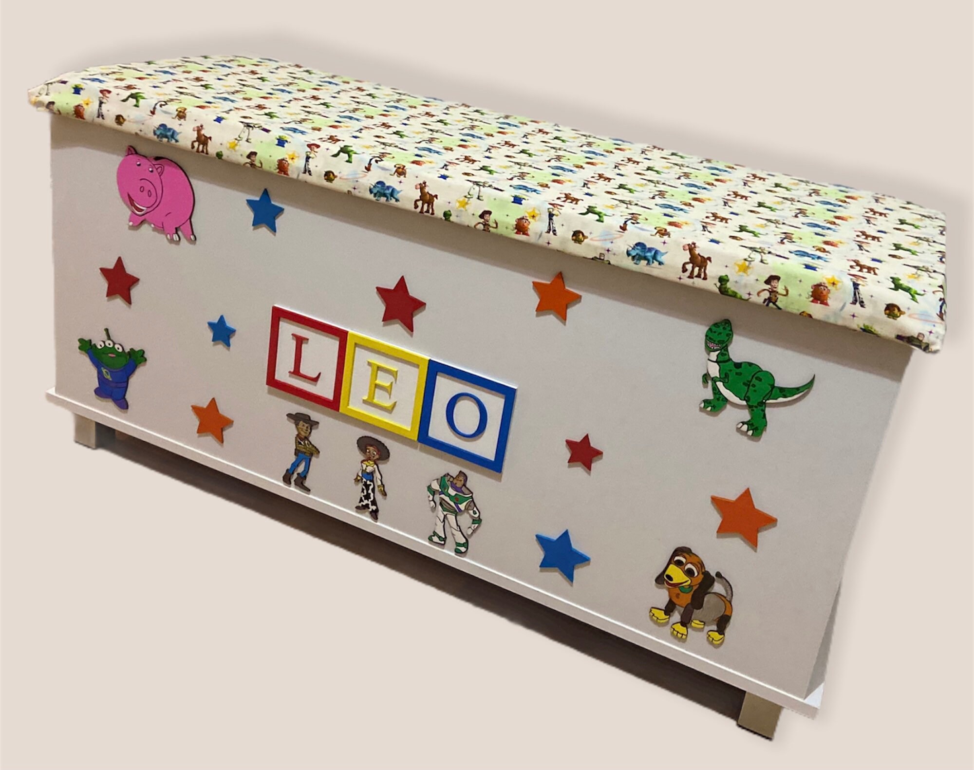 LARGE TOY STORY Inspired Personalised Toy Box Etsy