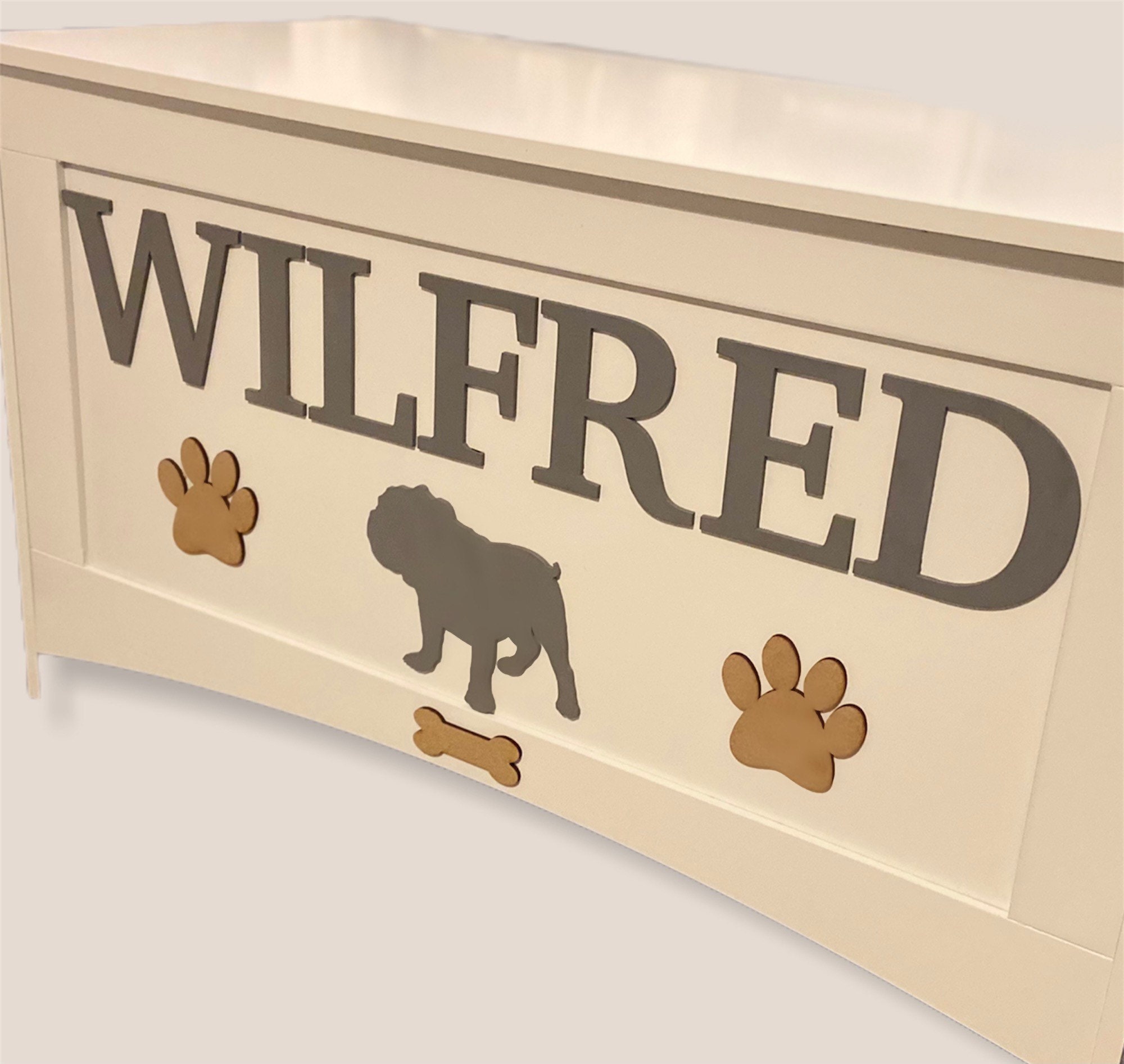 Dog personalised toy boxes | Etsy