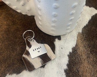 CUSTOM Cattle Tag Keychains