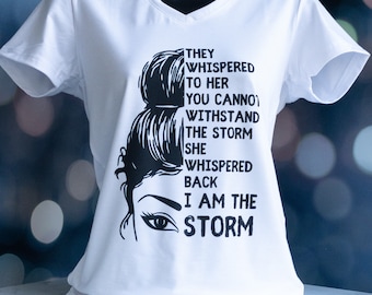 I am the storm shirt for women inspirational, strong women gifts for best friend, mothers day gift from daughter, badass woman shirts, AAPI