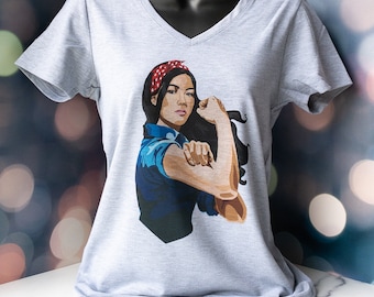 Asian Rosie the Riveter AAPI heritage month shirt, Asian woman empowerment gift for best friend, Mothers Day gift for mom from daughter