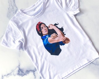 Asian Rosie the Riveter Kids Shirt, AAPI Heritage Month, Empowerment Gift