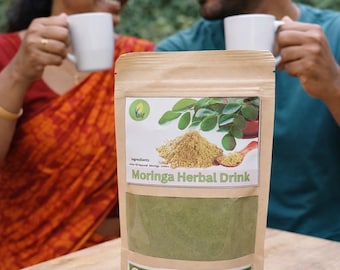 Organiczna herbata ziołowa z moringi – sypane superfood – naturalnie bezkofeinowa