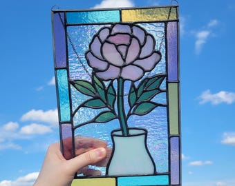 Peony Stained Glass