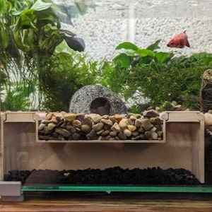 Garnelen- und Fischhöhle mit abnehmbaren Rost