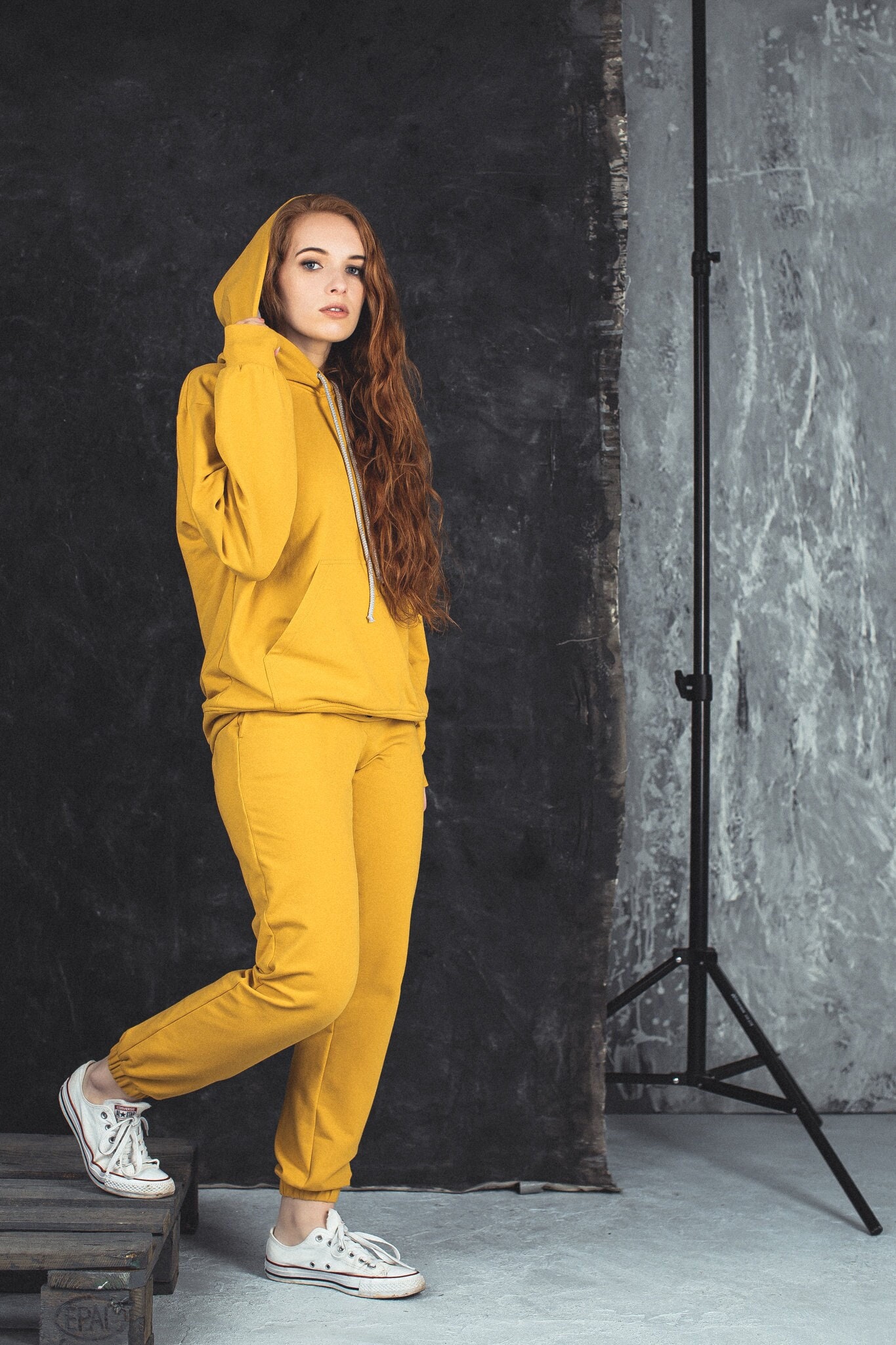 Tracksuit: Buy Women Yellow Polyester Tracksuit on Cliths
