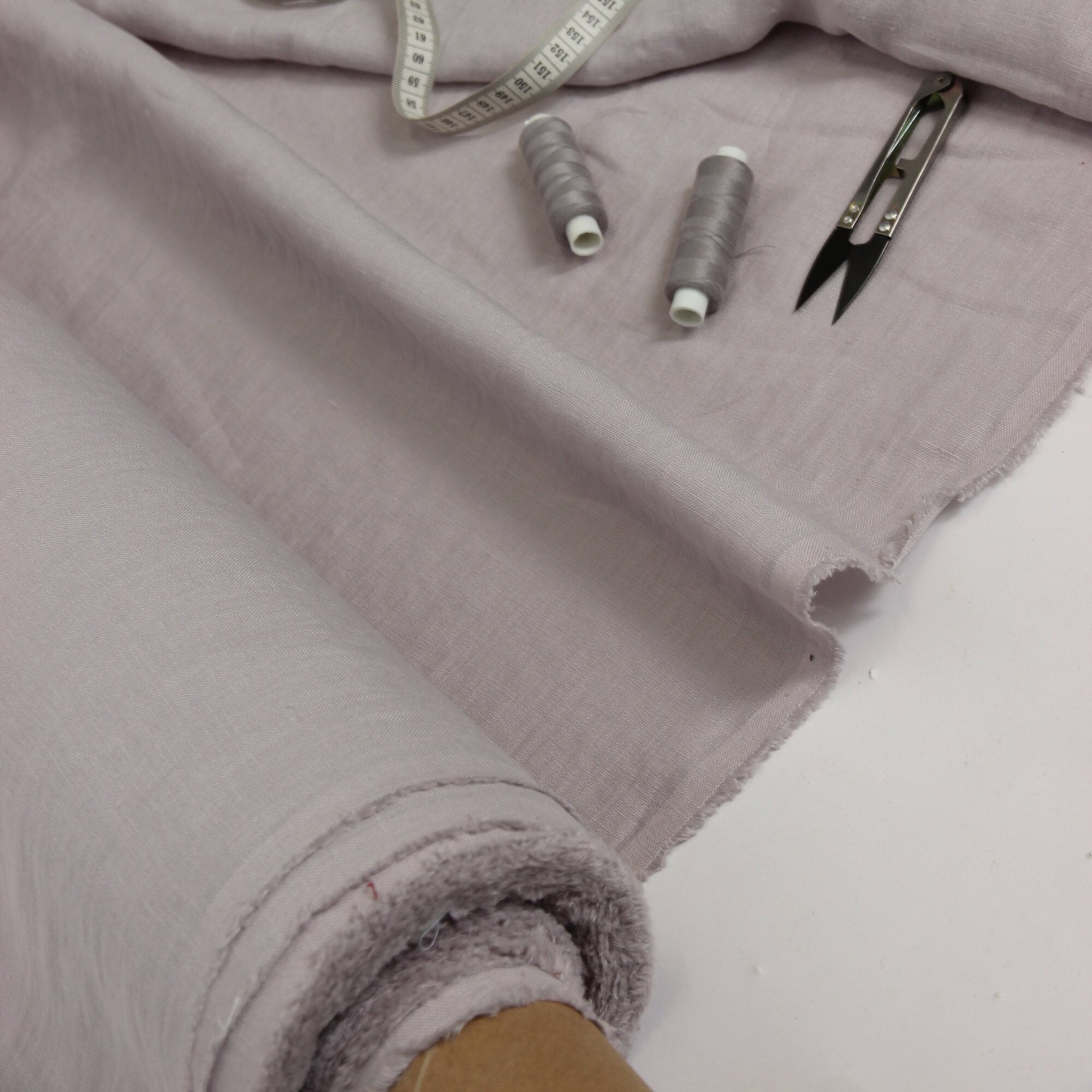 Light Grey Medium Weight Linen Fabric