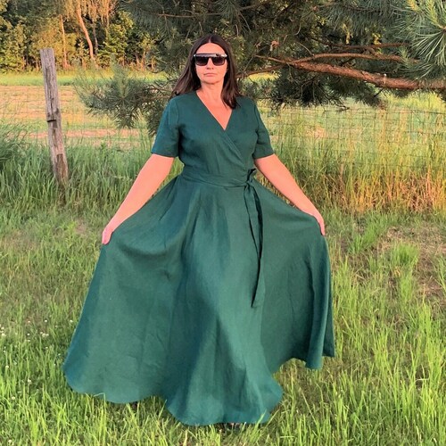 slim fit dress slacks Linen Wedding Guest Dress Casual Camellia