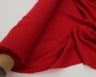 Wholesal 20 m.Red Linen Fabric by the Yard,  by the Metre. Medium Weight, Soft Linen Fabric for Sewing. Eco-friendly Red Linen Dress Fabric.