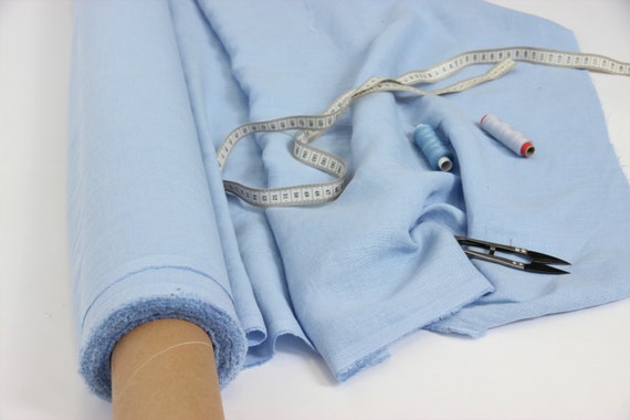 Light Blue Linen Fabric by the Yard. Baby Blue Colour Linen Dress Fabric.  Medium Weight Soft Linen Fabric for Sewing Clothes, Home Textile - Etsy