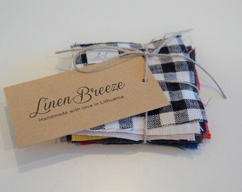 Linen Fabric Swatches. Linen Fabric Samples Pack. Medium Weight Linen. Linen Dress Fabric. Linen Fabric for Clothing. Dyed Soft Linen Fabric