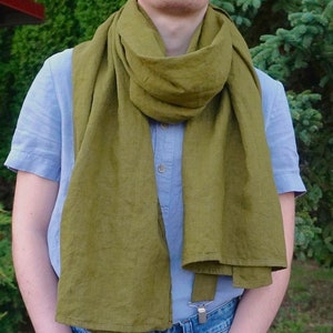 Mens linen bandana. Military green biker bandana. Square bandana scarf. Neck soft linen scarf for women. Mens neckerchief. Bandana headwrap. image 5