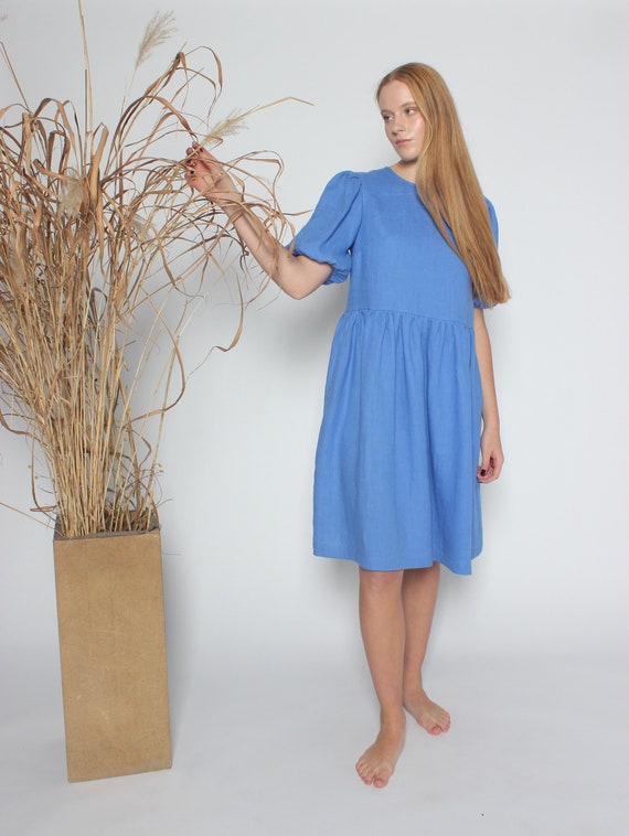 Cornflower dress top