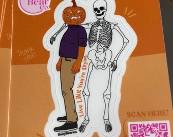 Pumpkin head Sticker