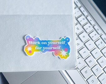 Work on yourself sticker