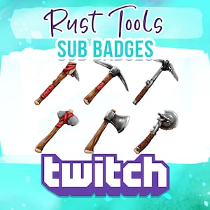 Rust Werkzeuge Twitch Sub Badges - bereit zum Download