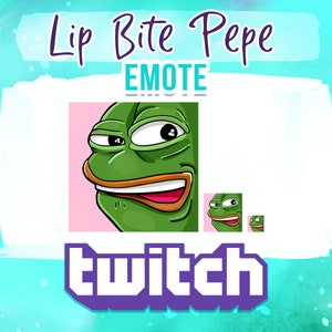 Pepe Lip Bite Twitch Emote - Ready To Download