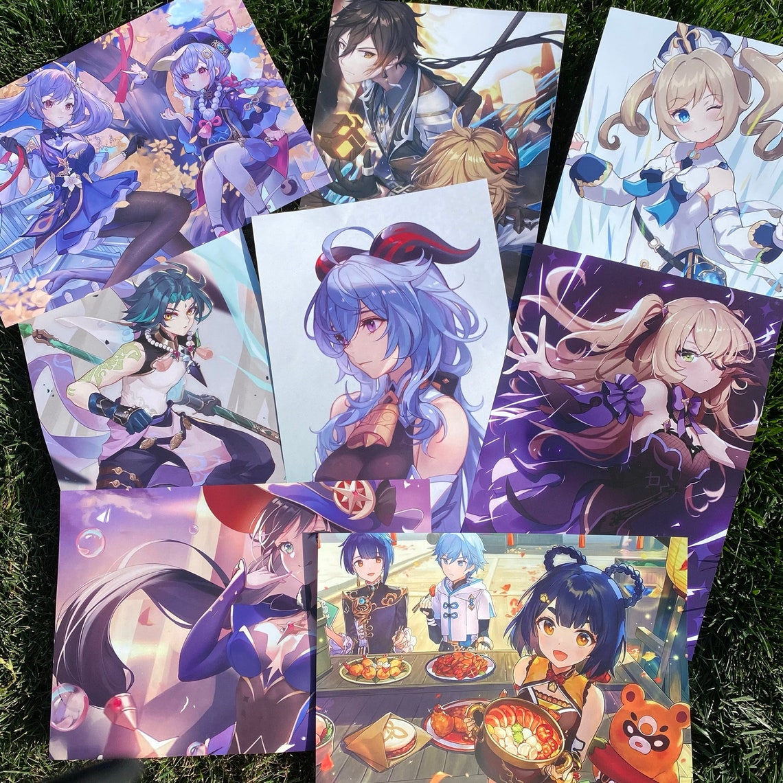 GENSHIN IMPACT Poster Genshin Posters Anime poster Game Etsy