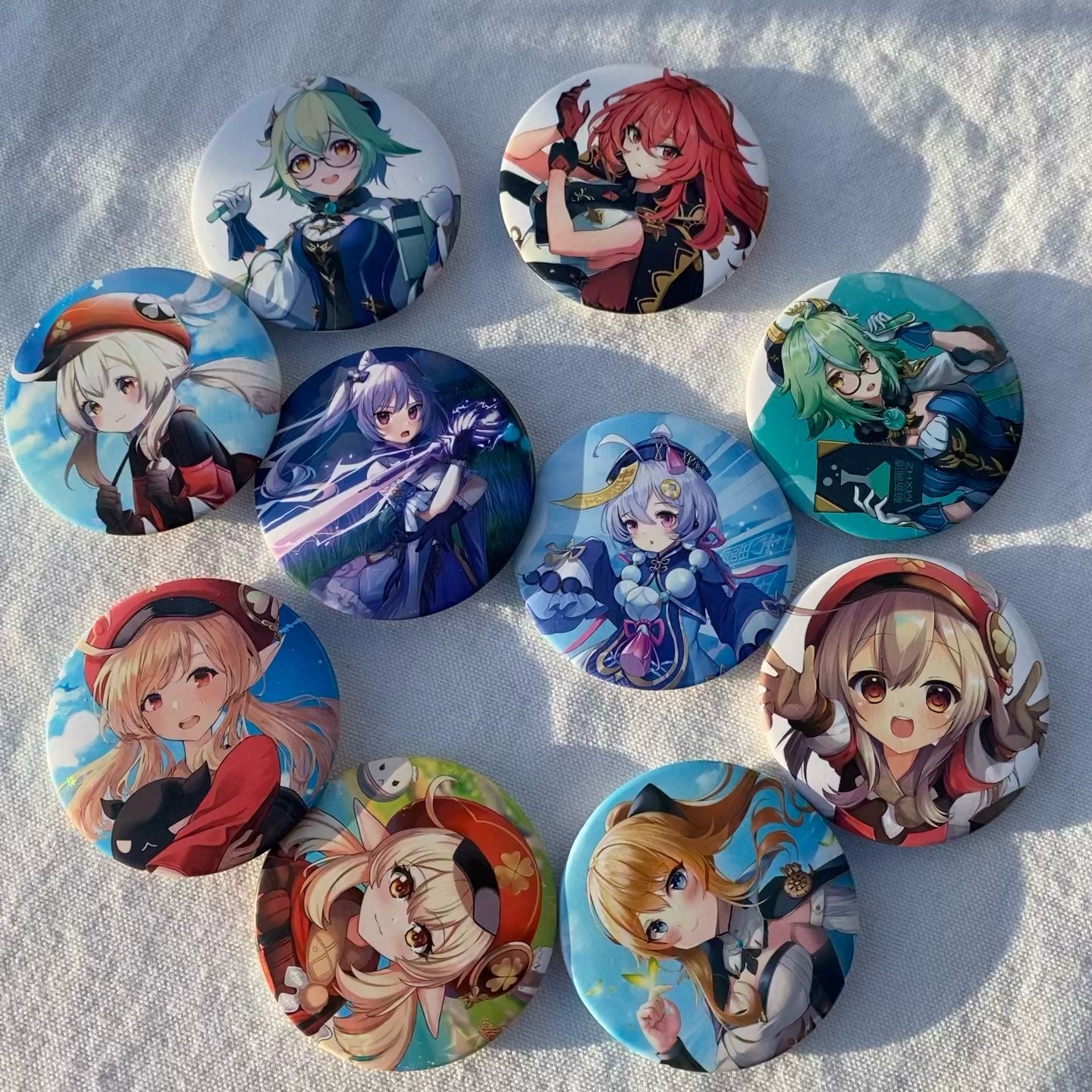 Genshin Impact Pins Genshin Impact Badges Anime Pins Etsy 