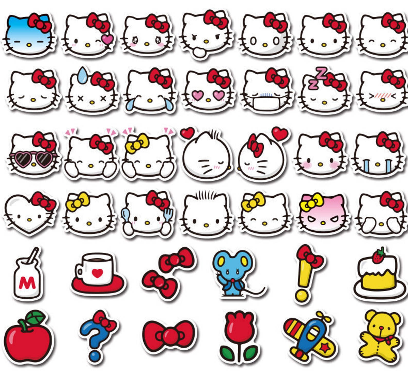 Hello Kitty Stickers Pegatinas Bonitas Pegatinas Impr - vrogue.co