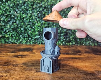 3D Printed Magic Tower Jumping Spider Hide • Fantasy Terrarium Decor