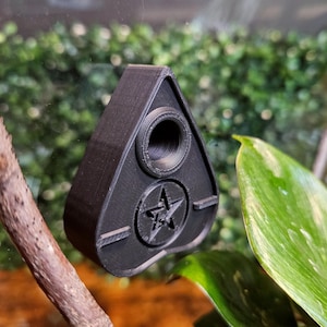 3D-geprinte springende spinhuid • Magnetisch ouija-planchettebehuizingsdecor • Spookachtig gotisch terrariumaccessoire
