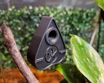3D Printed Jumping Spider Hide • Magnetic Ouija Planchette Enclosure Decor • Spooky Gothic Terrarium Accessory