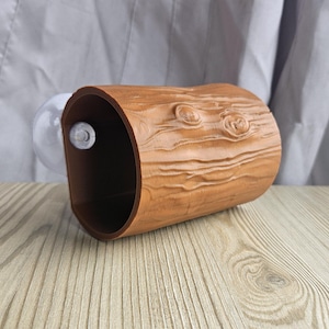 Wood Log Reptile Wall Hide •  Forest Nature Gecko Enclosure Decor • 3D Printed Arboreal Terrarium Accessory