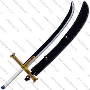 40in Yoru Black Blade with Wall Plaque & Scabbard | Zoro's Legendary Sword | Collectible One Piece Swords