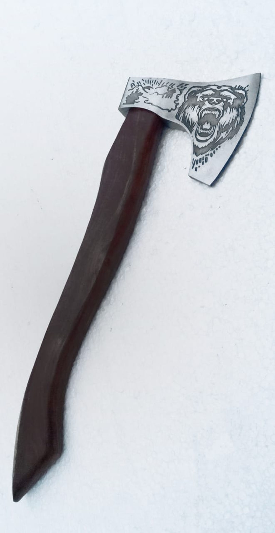 Viking Axe With Etched Axe Head Etsy