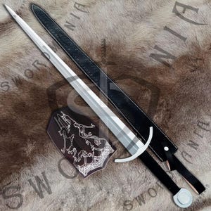 38in Broadsword with Wall Plaque & Scabbard | Legendary Collectible Sword | Gift Swords | Scroll Elder Soul Dark ER