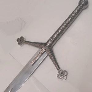 440 Forged Steel Scottish Claymore Sword with Plaque