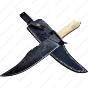 Juan Padillo Bowie Knife with Sheath  Premium Hunting  Collectible Blade Replica Knife Perfect Gift for Him Anniversary Gift Birthday Gift